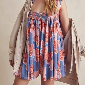 Free People Rule The World Printed Romper